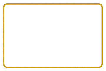 Obraz premium Various Shape : Frame from brown rope for Your Element Design 