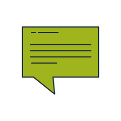 speech bubble message icon vector illustration design