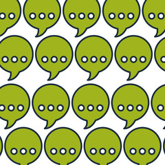 speech bubble message pattern background vector illustration design