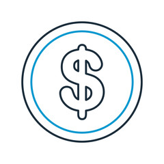 coin money isolated icon vector illustration design