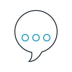 speech bubble message icon vector illustration design