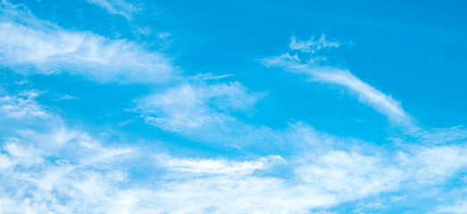 Naklejka na ściany i meble Beautiful blue sky and white clouds