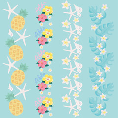 トロピカル　背景　イラスト