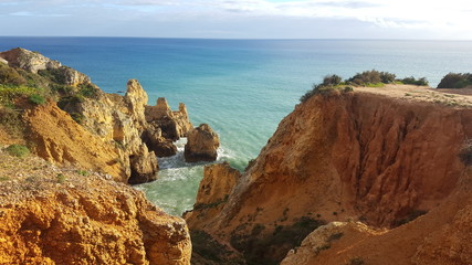 Fototapeta na wymiar Landscapes of the Lagos , Algarve region Portugal