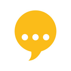 Fototapeta premium speech bubble message icon vector illustration design