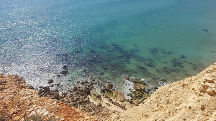 Landscapes of the Sagres coast in Portugal 