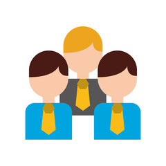 businesspeople teamwork isolated icon vector illustration design