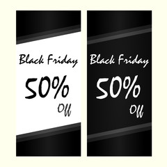 Roll-up template, black friday sale off board.