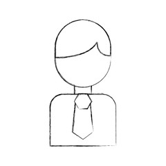businessman avatar character icon vector illustration design