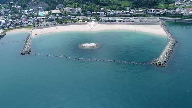 ふたみシーサイド公園（愛媛県伊予市双海町）　空撮