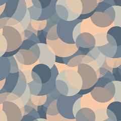 Bubble overlapping shapes, seamless pattern 