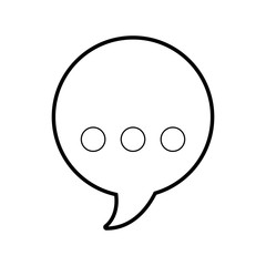 Obraz premium speech bubble message icon vector illustration design