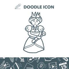 queen doodle
