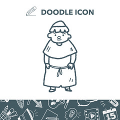 medieval people doodle