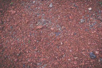 Textura de grava roja triturada