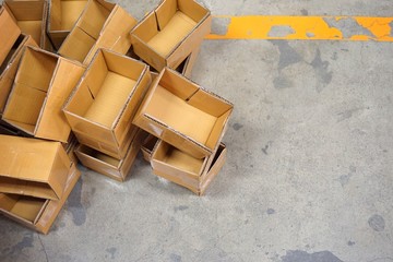 stack of carton box