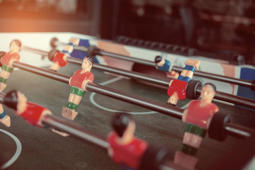 soccor table football game. entertainment. sport team
