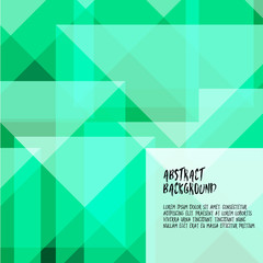 Fototapeta premium Abstract geometry color is green it beautiful for background template.