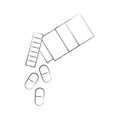 bottle drug isolated icon vector illustration design