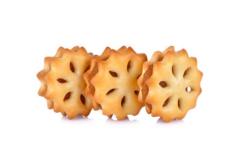 pineapple biscuit on white background