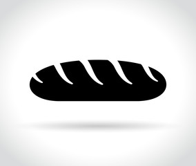 bread icon on white background