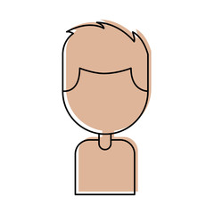young man avatar character vector illustration design