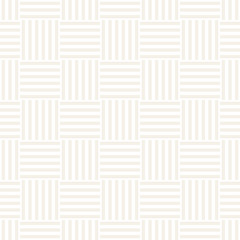 Crosshatch vector seamless geometric pattern. Crossed graphic rectangles background. Seamless subtle texture of crosshatched bold lines. Trellis simple fabric print.