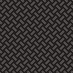 Crosshatch vector seamless geometric pattern. Crossed graphic rectangles background. Checkered motif. Seamless texture of crosshatched bold lines. Trellis simple fabric print.