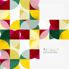 Modern geometrical abstract background circles