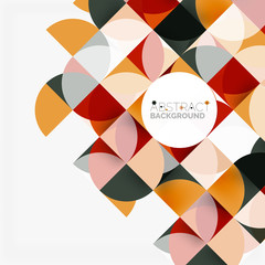 Obraz premium Modern geometrical abstract background circles