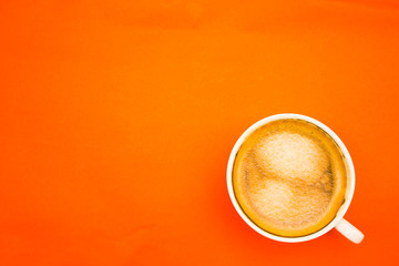 Cup of coffee on background