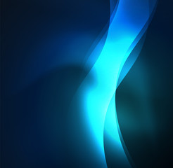 Illuminated neon waves