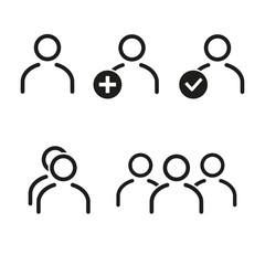 People icon set.