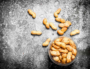 Peanuts in a bowl.