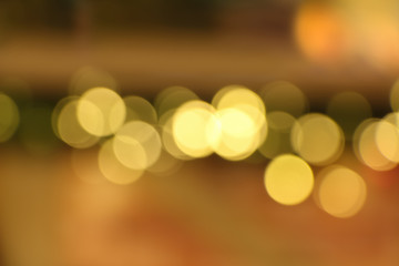 Abstract bokeh design, orange background