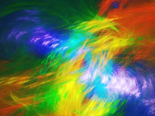 Poster Mélange de couleurs Abstract fractal background