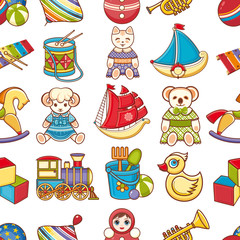 Child toy seamless pattern. Design element