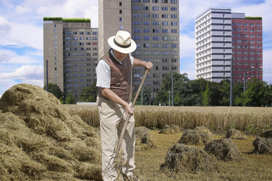 Landarbeiter in der Stadt