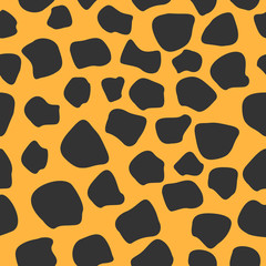 Leopard seamless pattern. 80s style.