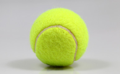 Tennisball on white background with shadow
