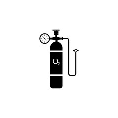 Oxygen cylinder vector icon