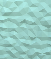 Obraz premium Abstract green background with triangulate polygon pattern. 3D rendering image.