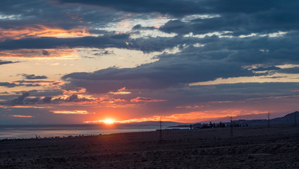 Kyrgyzstan Sunset Horizon