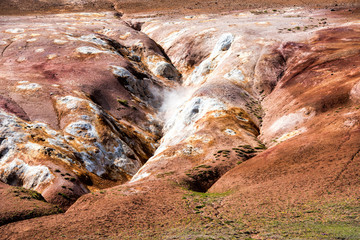 Myvatn sulfatars in iceland