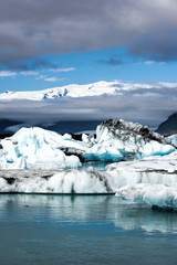 Glacial lagoon of Jokulsarlon