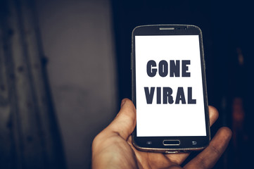 technology concept background, gone viral