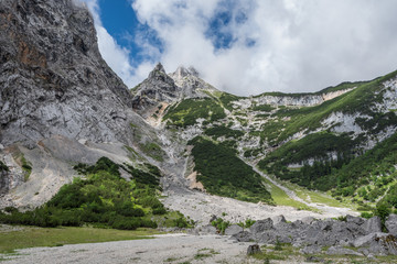 The mountains of Alps in Bavaria, Germany.