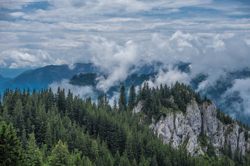 The mountains of Alps in Bavaria, Germany
