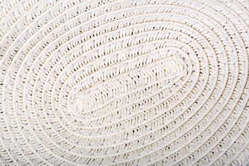Fototapeta premium Straw Hat, Whirlpool Weave Pattern Detail