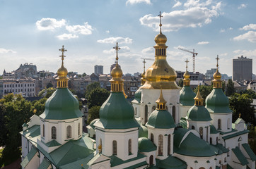 Fototapeta na wymiar Kiev, Ukraine, panoramic city view